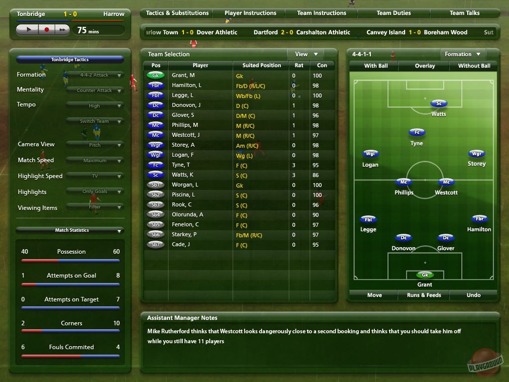 Скриншот из игры Championship Manager 2010 - 27
