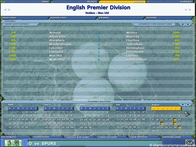 Скриншот из игры Championship Manager 5 - 47