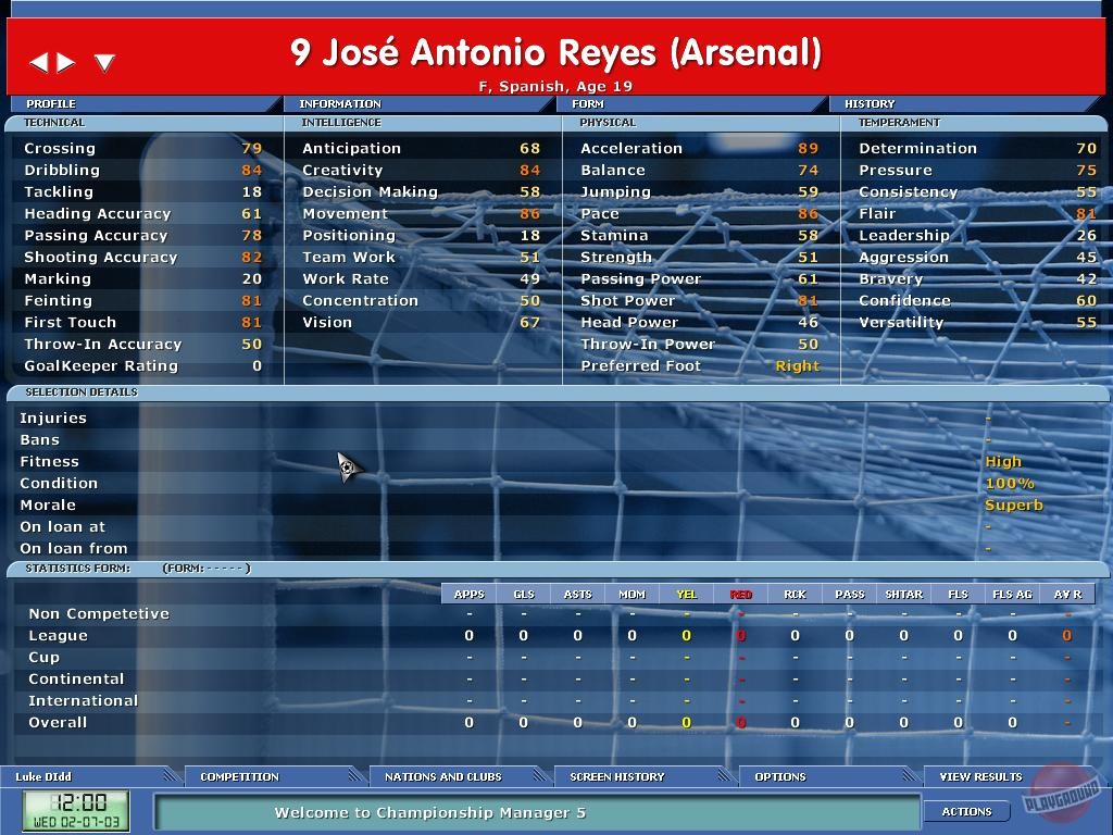 Скриншот из игры Championship Manager 5 - 19