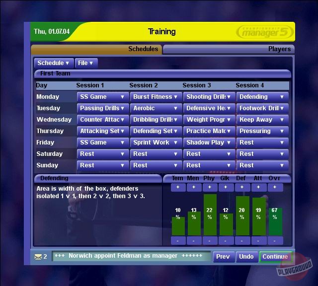 Скриншот из игры Championship Manager 5 - 22