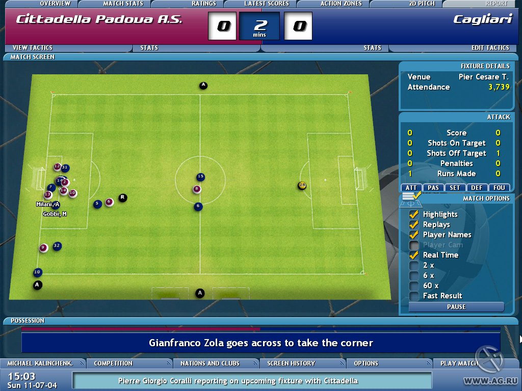 Скриншот из игры Championship Manager 5 - 64