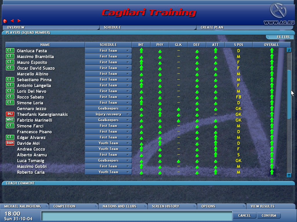 Скриншот из игры Championship Manager 5 - 24