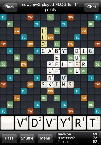 Скриншот из игры Wordfeud - 5