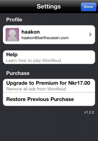 Скриншот из игры Wordfeud - 1
