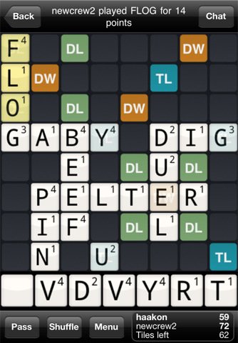 Скриншот из игры Wordfeud - 2