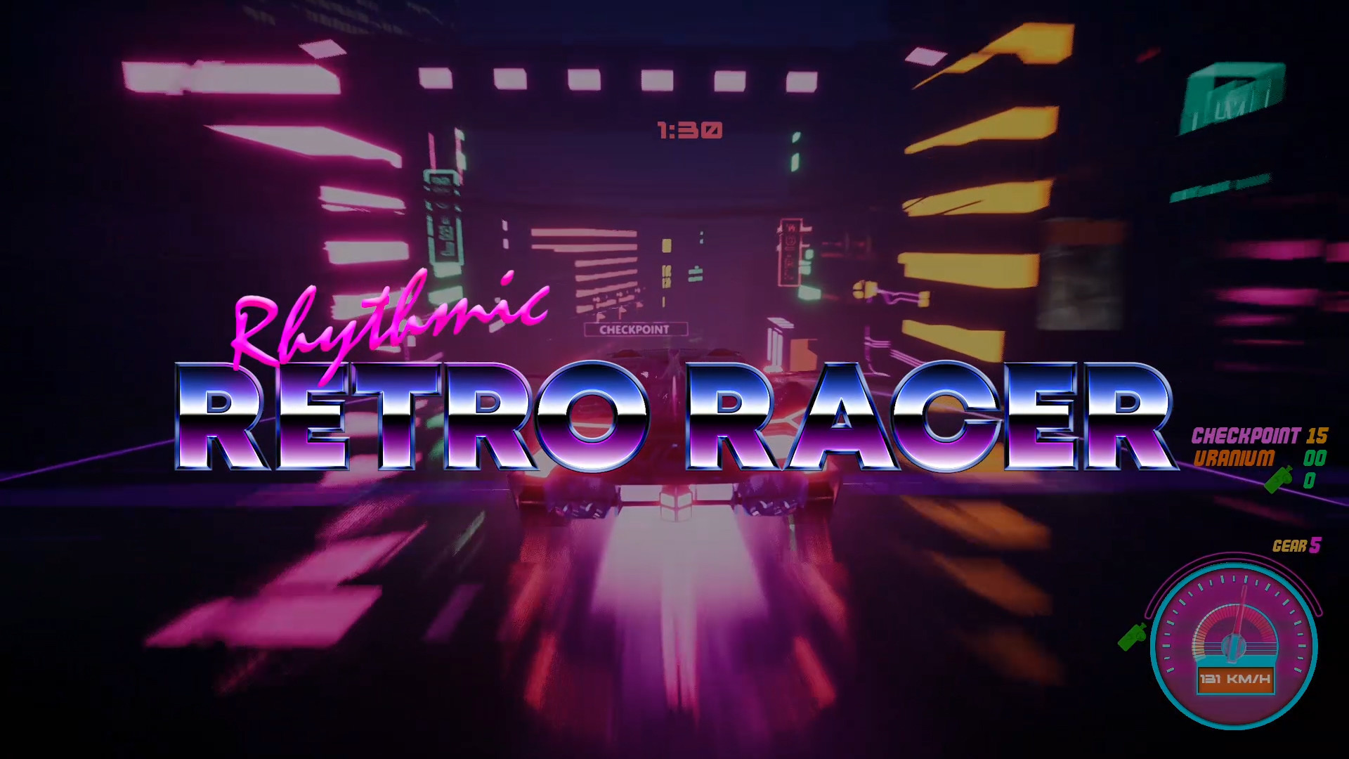 Скриншот из игры Rhythmic Retro Racer - 2