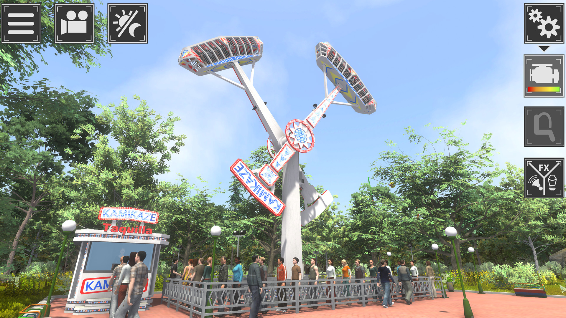 Скриншот из игры Theme Park Simulator: Rollercoaster Paradise - 2