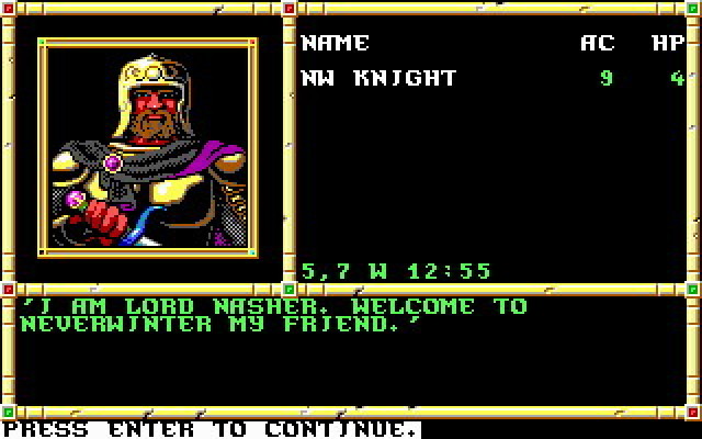 Скриншот из игры Neverwinter Nights (1991) - 1