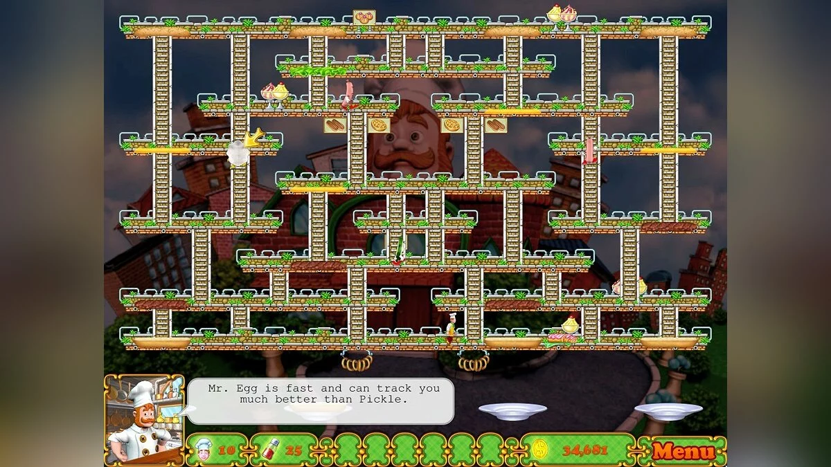 Скриншот из игры BurgerTime Deluxe - 14