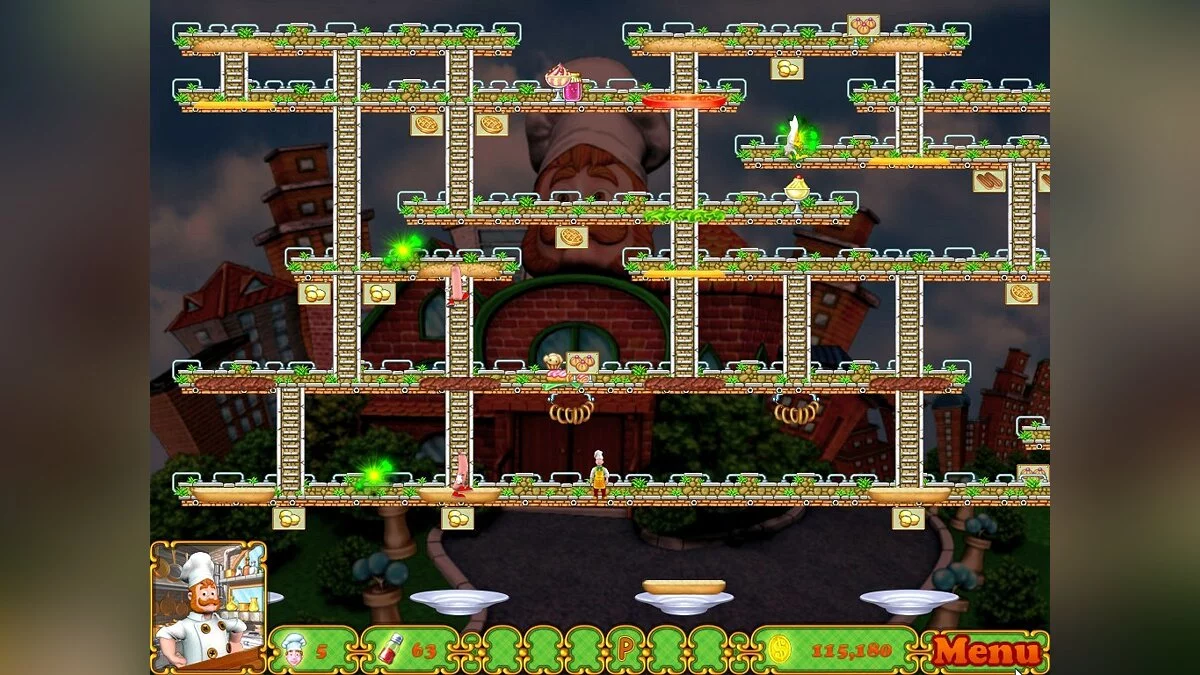 Скриншот из игры BurgerTime Deluxe - 15