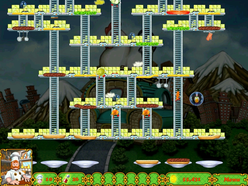Скриншот из игры BurgerTime Deluxe - 6