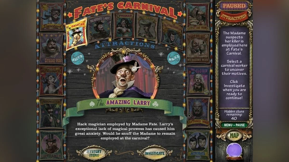 Скриншот из игры Mystery Case Files: Madame Fate - 12