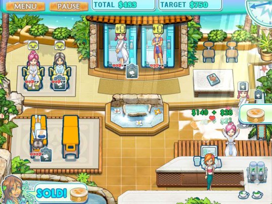 Скриншот из игры Sally's Spa - 2