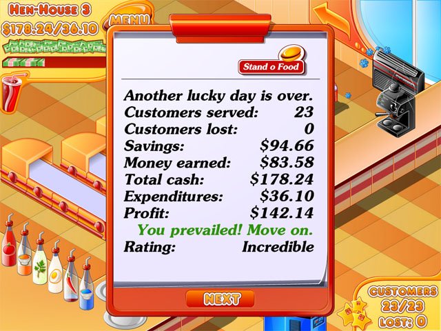 Скриншот из игры Stand O'Food - 10