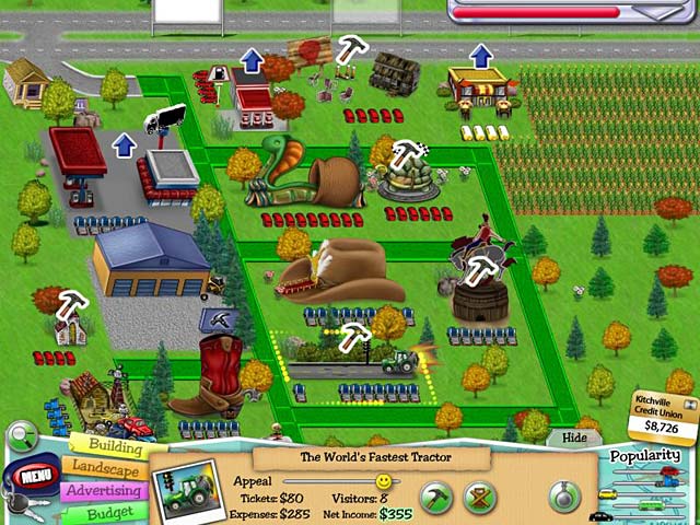 Скриншот из игры Tourist Trap: Build the Nation's Greatest Vacations - 1