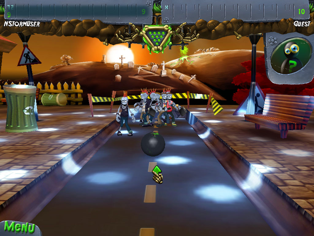 Скриншот из игры Zombie Bowl-O-Rama - 6