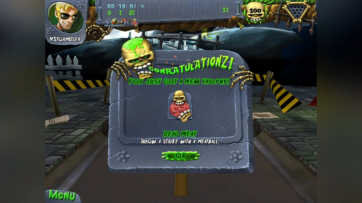 Скриншот из игры Zombie Bowl-O-Rama - 10