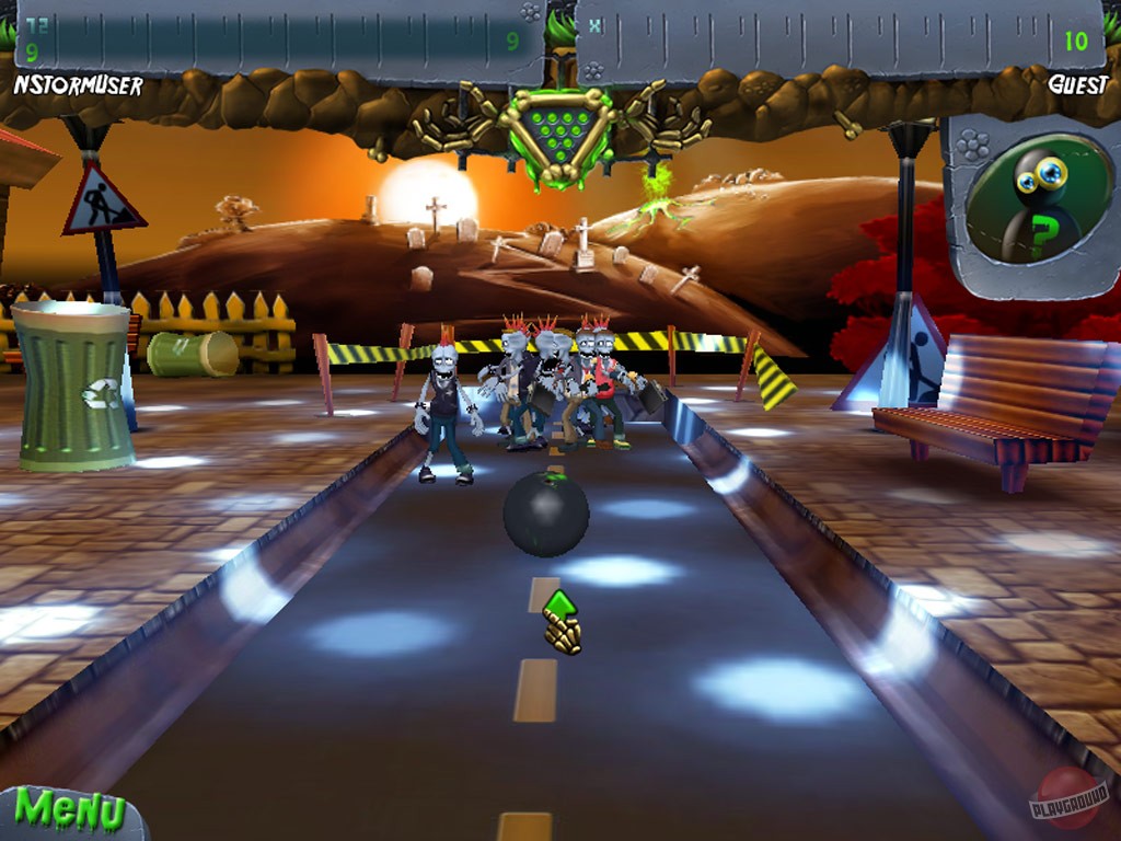 Скриншот из игры Zombie Bowl-O-Rama - 17
