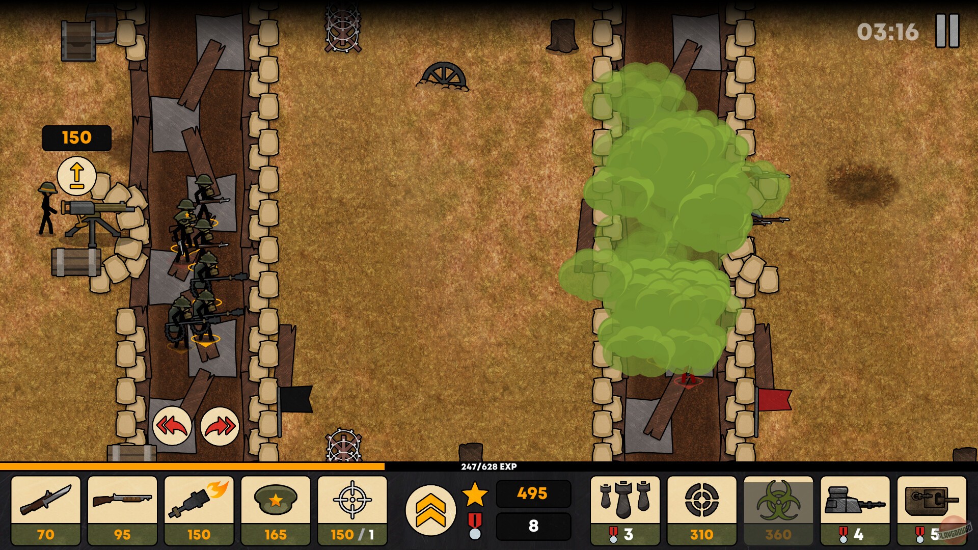 Скриншот из игры Stickman Trenches - 7