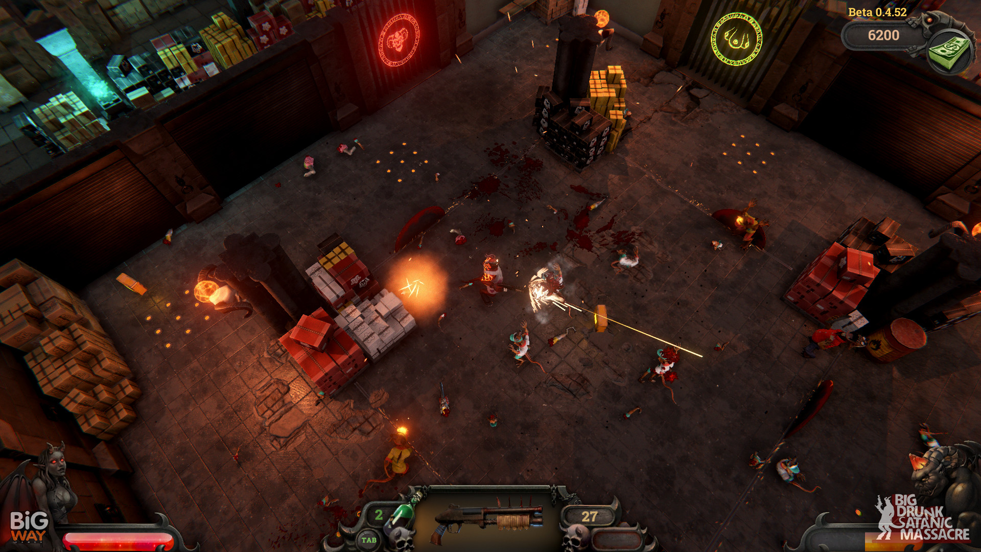 Скриншот из игры BDSM: Big Drunk Satanic Massacre - 1