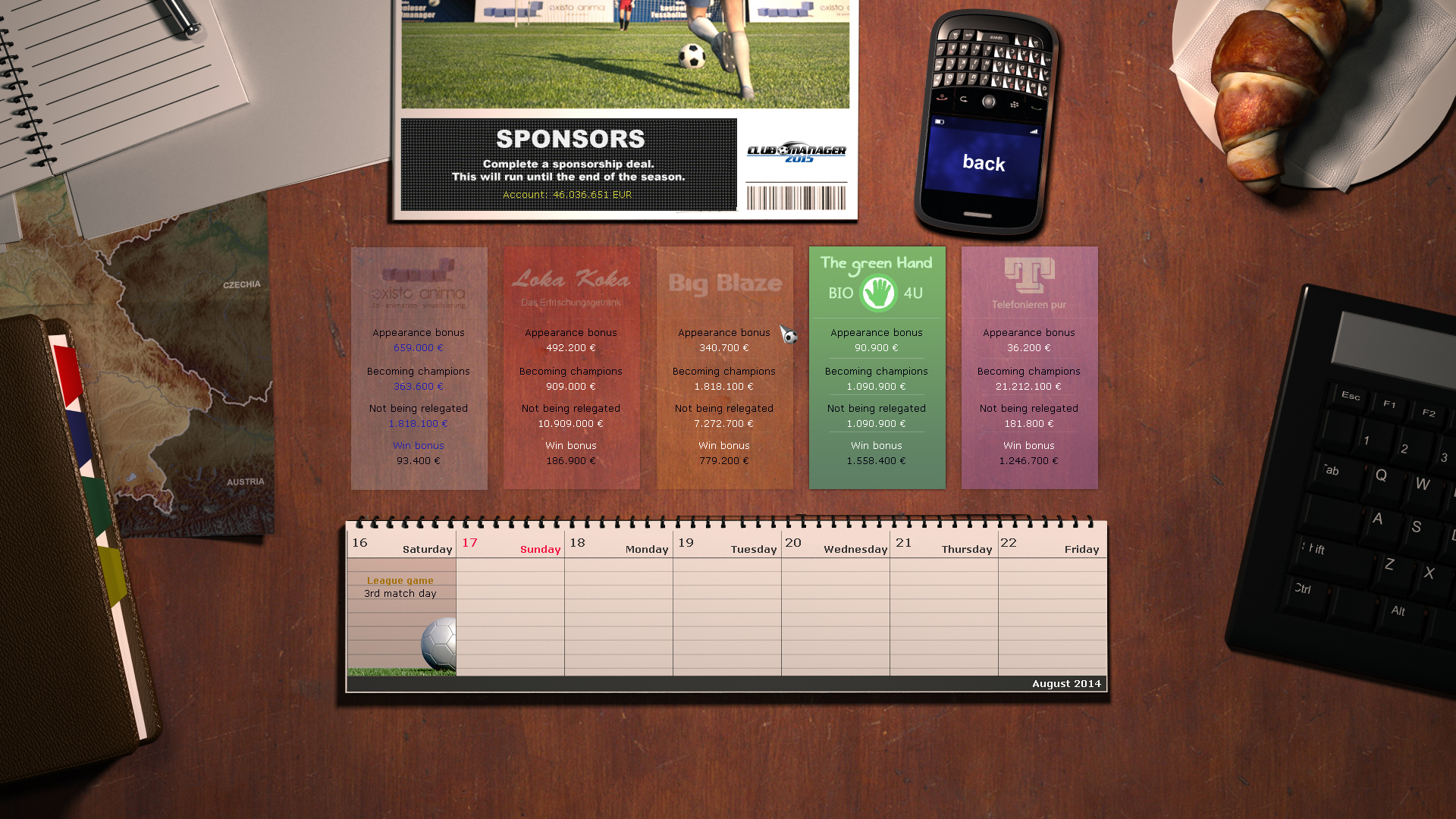 Скриншот из игры Club Manager 2015 - 8