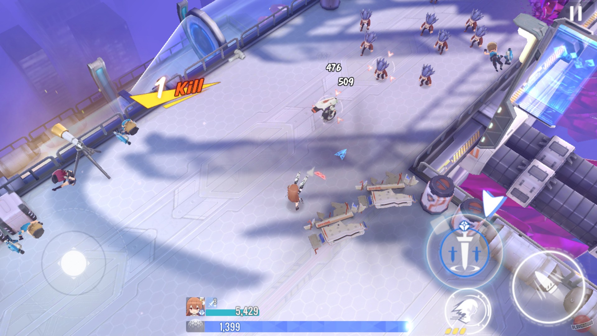 Скриншот из игры Girl Cafe Gun - 1