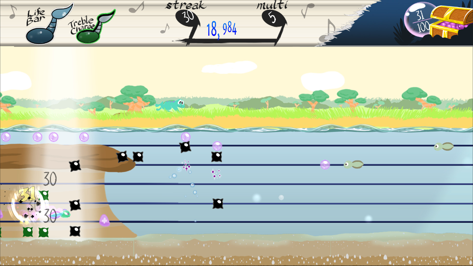 Скриншот из игры Tadpole Treble - 19