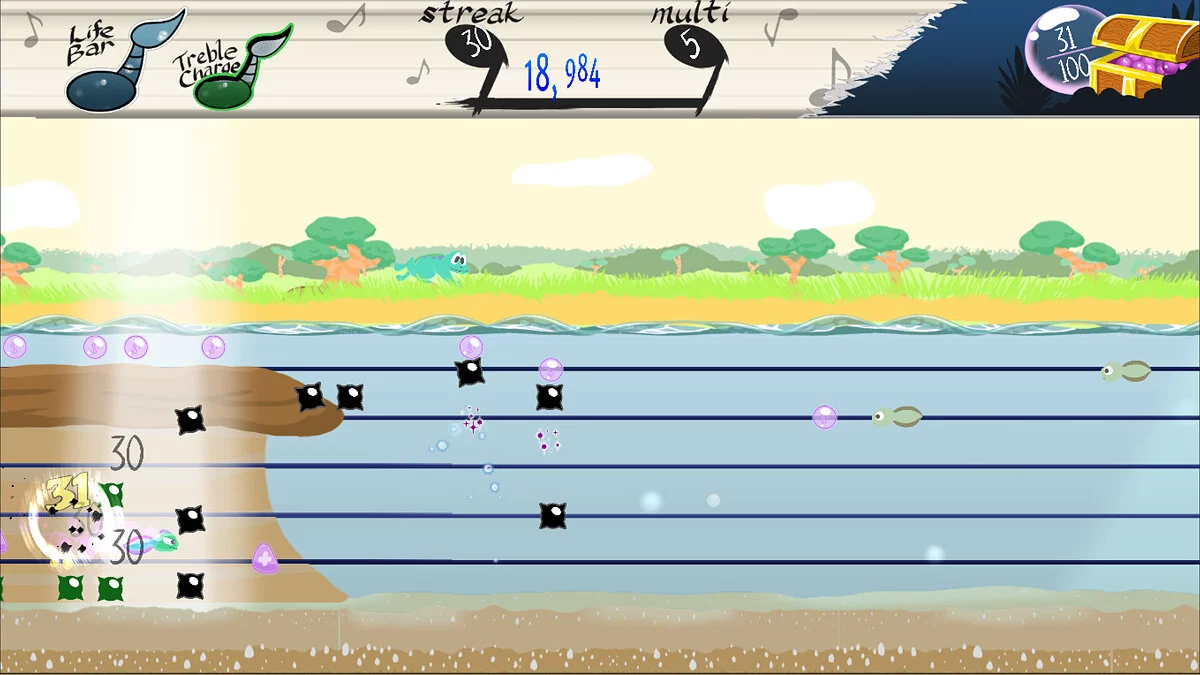 Скриншот из игры Tadpole Treble - 13