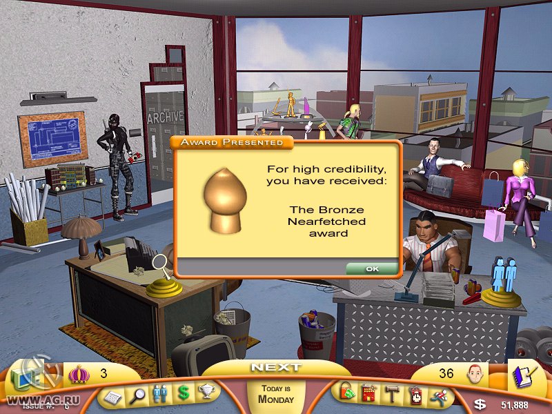 Скриншот из игры Tabloid Tycoon - 8