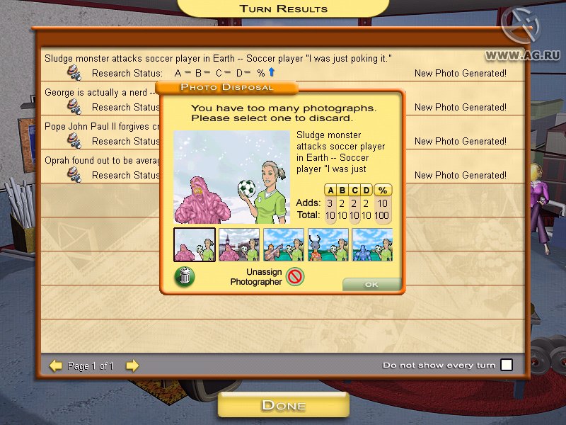 Скриншот из игры Tabloid Tycoon - 9