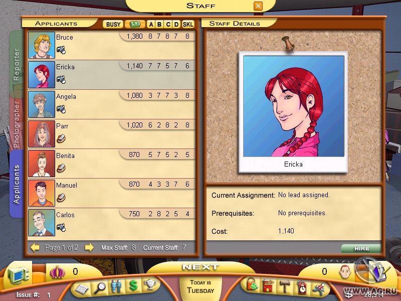 Скриншот из игры Tabloid Tycoon - 3