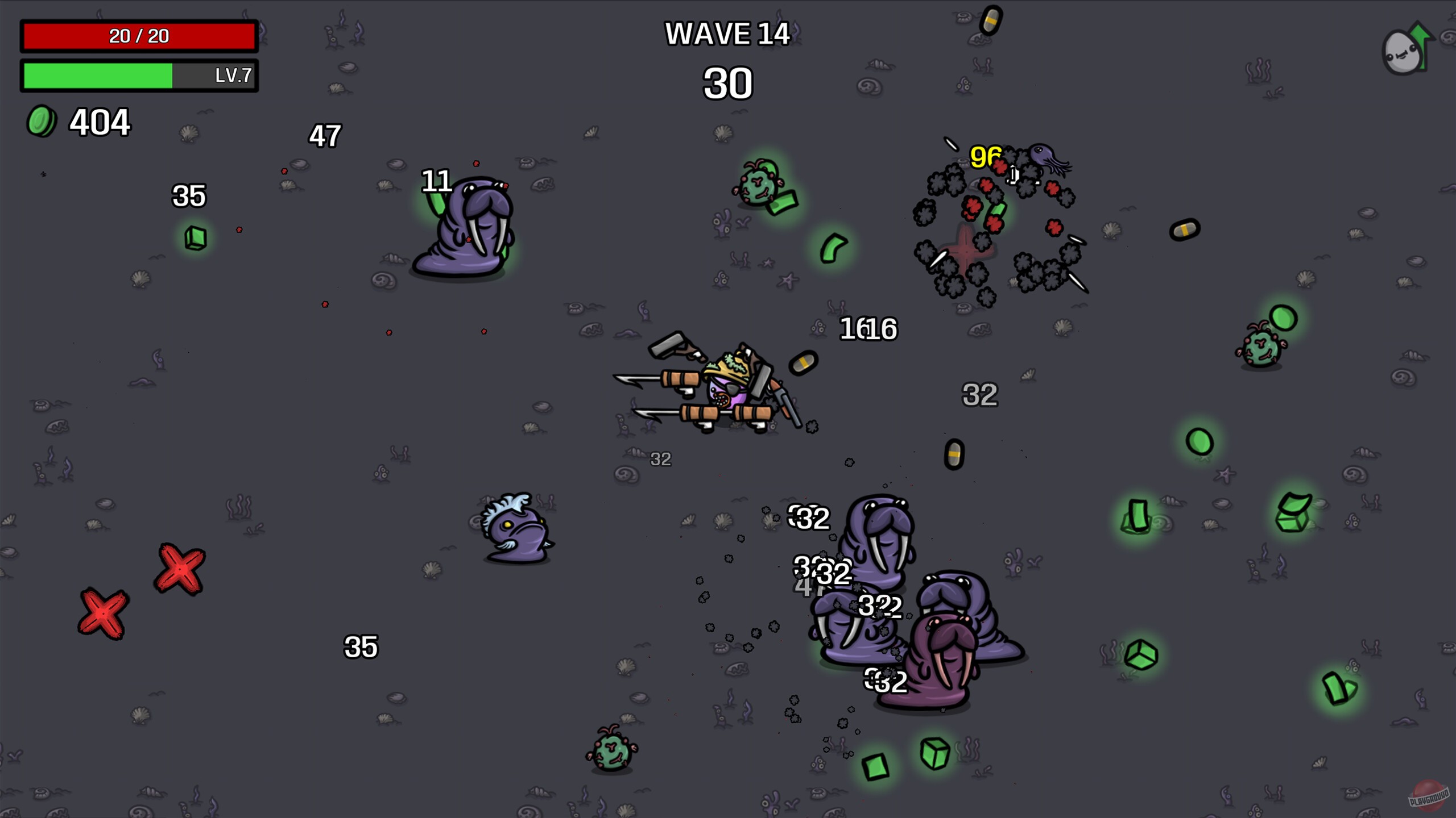 Скриншот из игры Brotato - 2