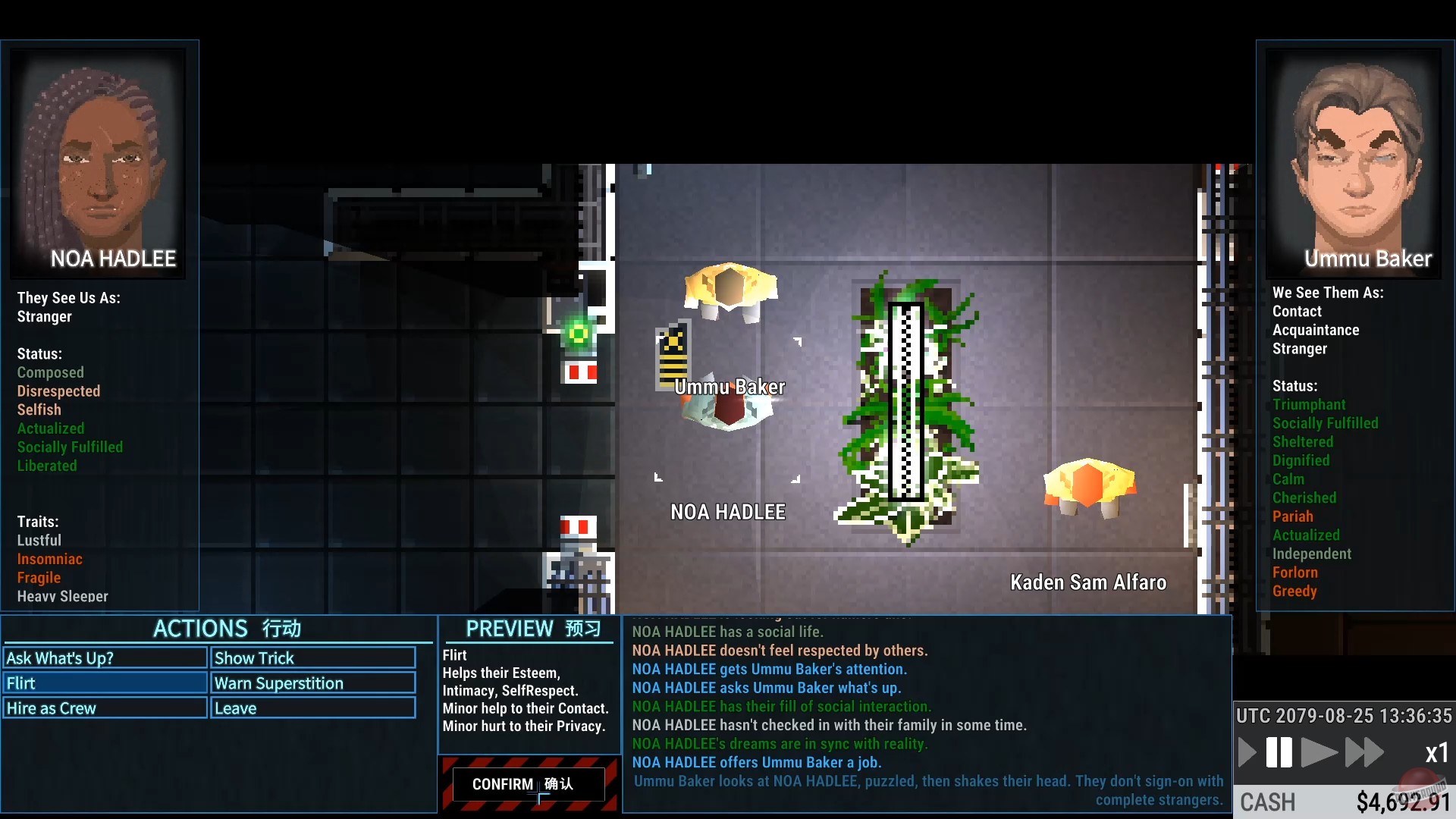 Скриншот из игры Ostranauts - 28