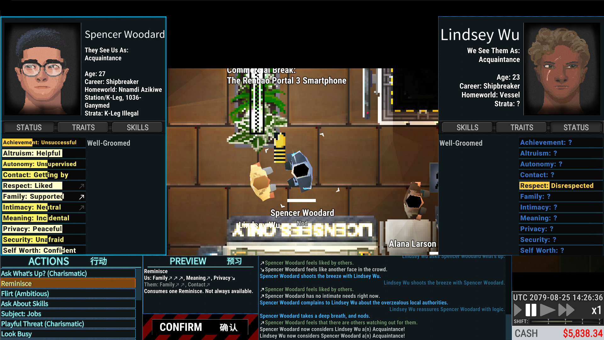 Скриншот из игры Ostranauts - 48