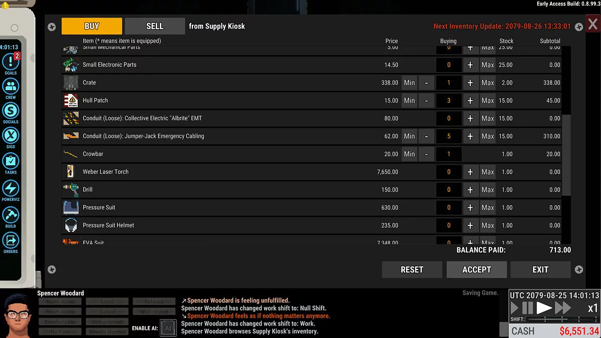 Скриншот из игры Ostranauts - 26