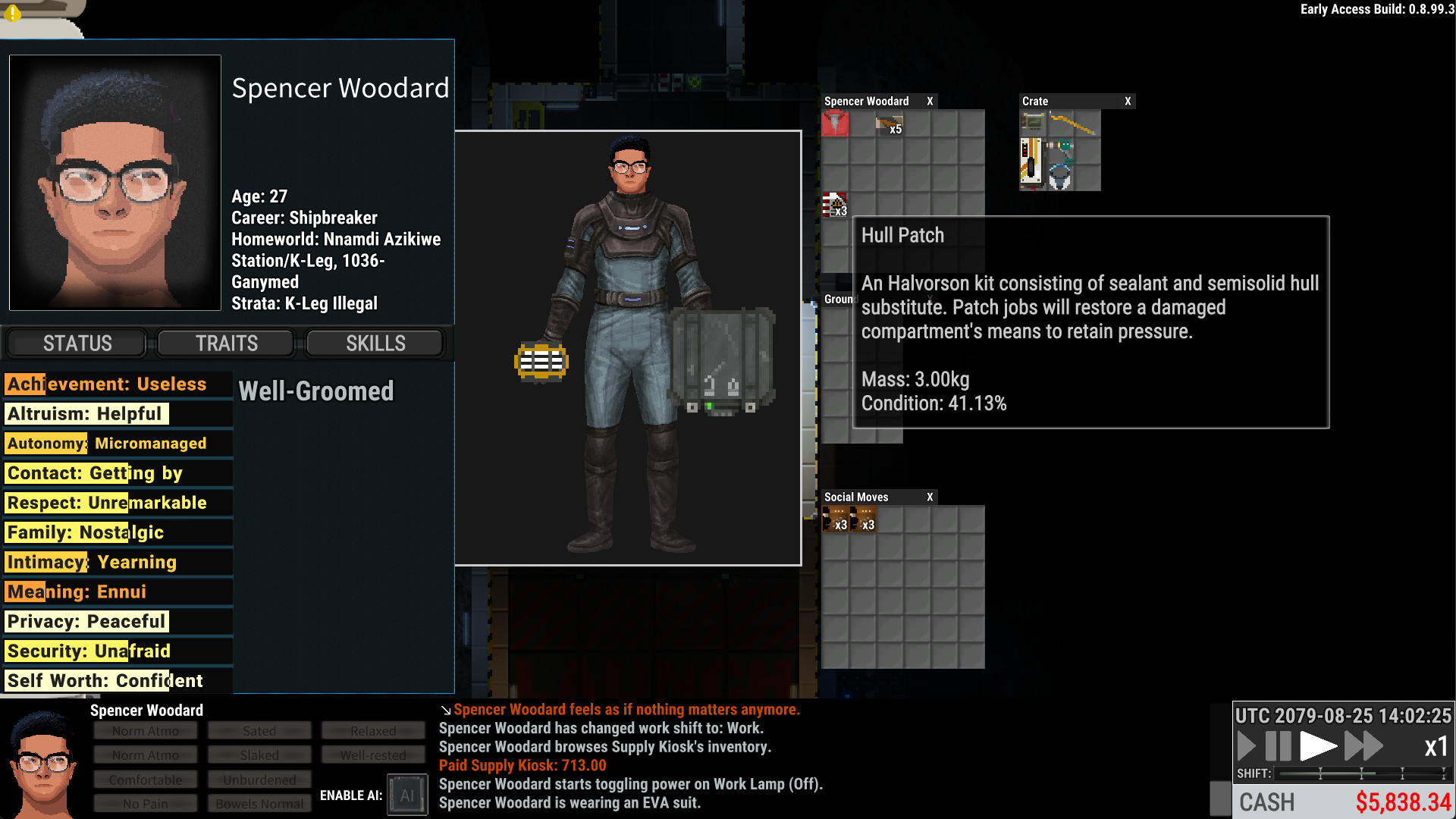 Скриншот из игры Ostranauts - 20