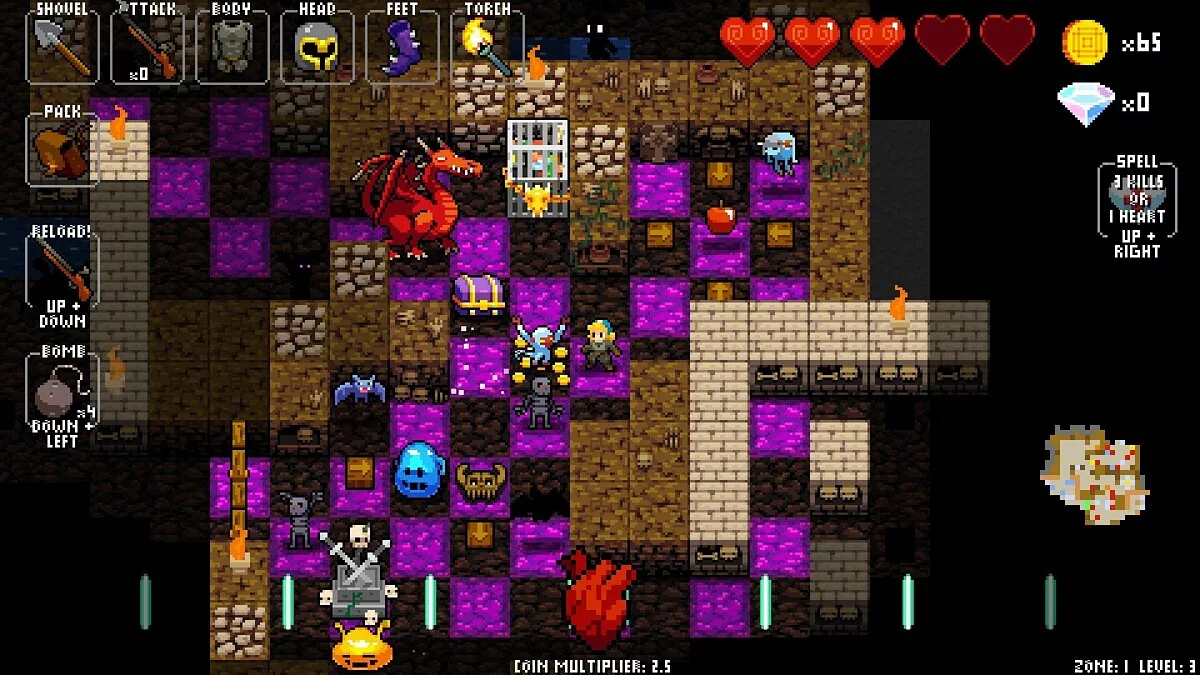 Скриншот из игры Crypt of the Necrodancer - 19
