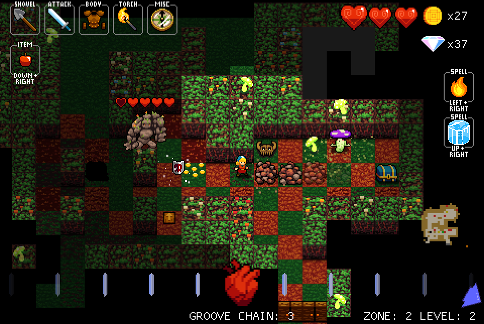 Скриншот из игры Crypt of the Necrodancer - 2