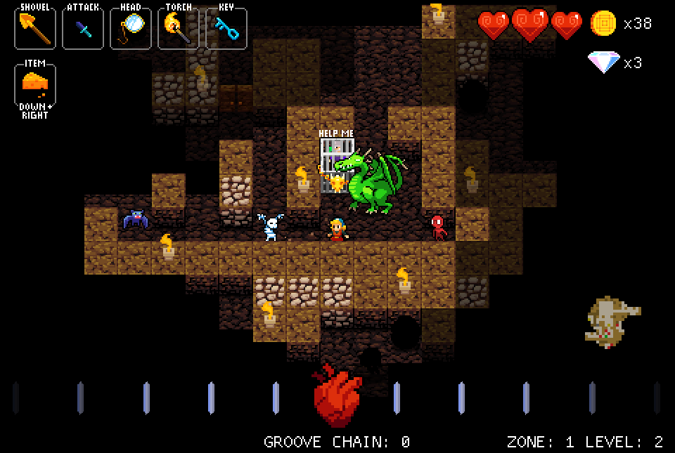Скриншот из игры Crypt of the Necrodancer - 3