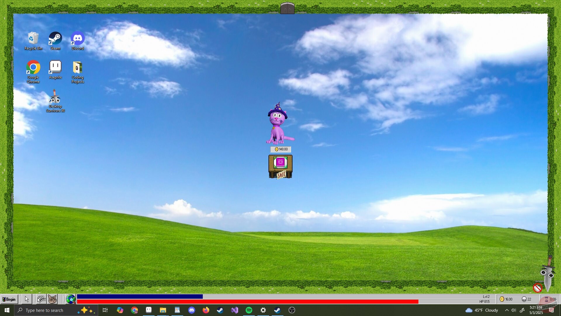 Скриншот из игры Desktop Survivors 98 - 21