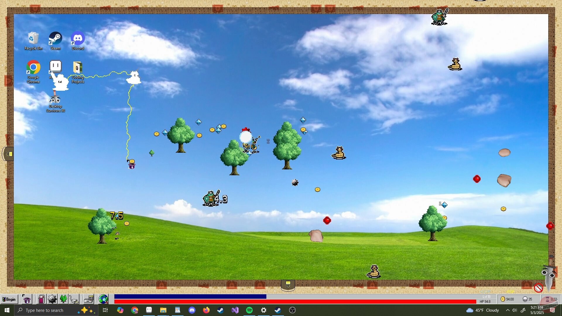 Скриншот из игры Desktop Survivors 98 - 11