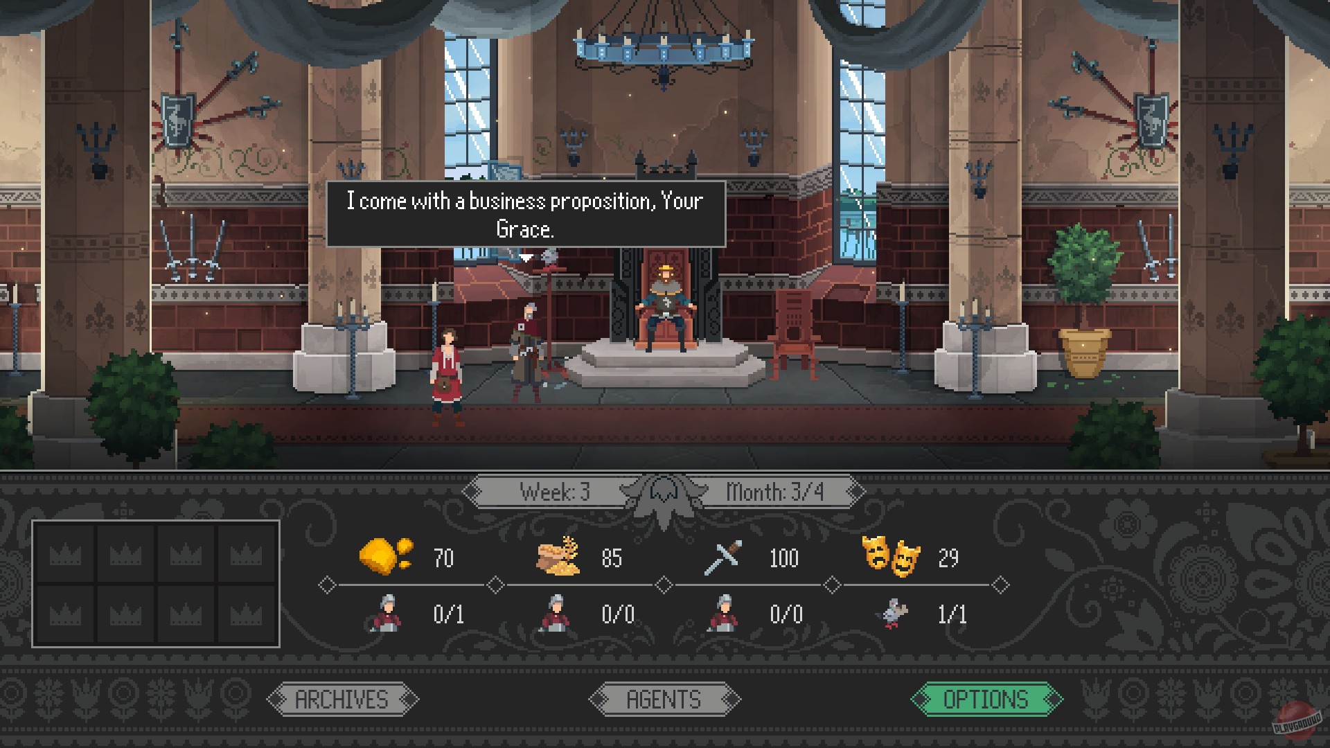 Скриншот из игры Yes, Your Grace - 33
