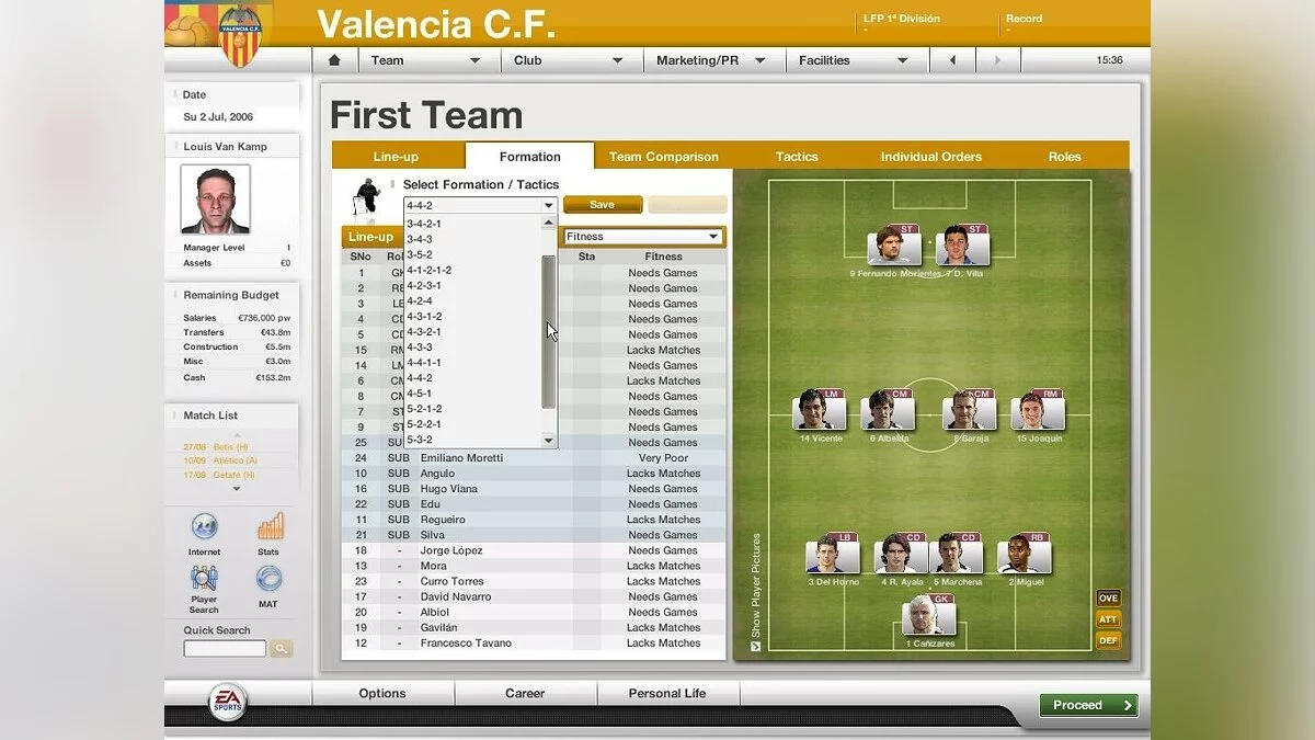 Скриншот из игры FIFA Manager 07 - 40