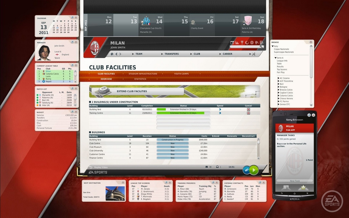 Скриншот из игры FIFA Manager 12 - 5