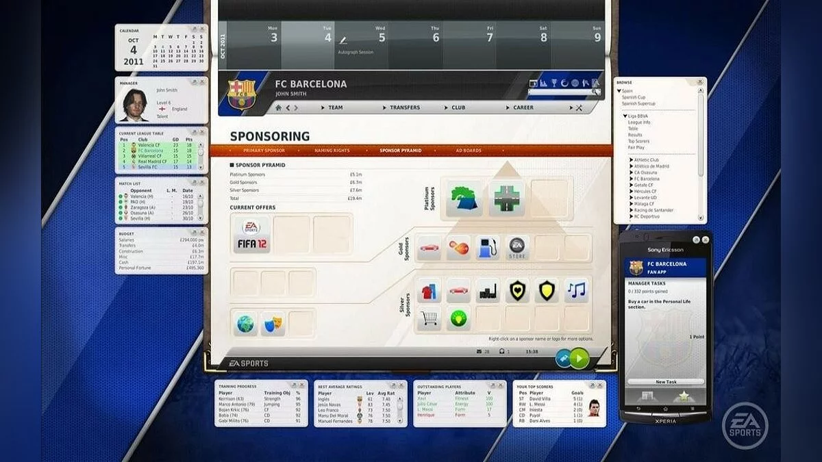 Скриншот из игры FIFA Manager 12 - 24
