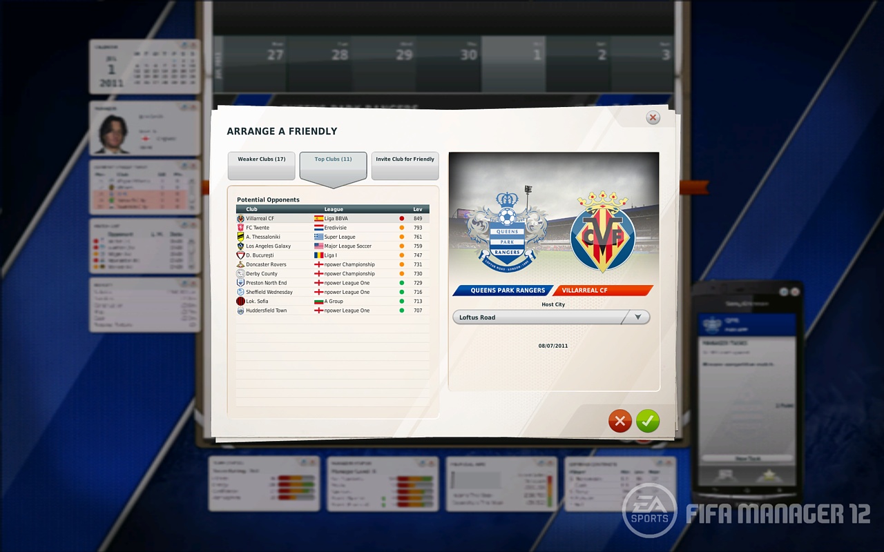 Скриншот из игры FIFA Manager 12 - 104
