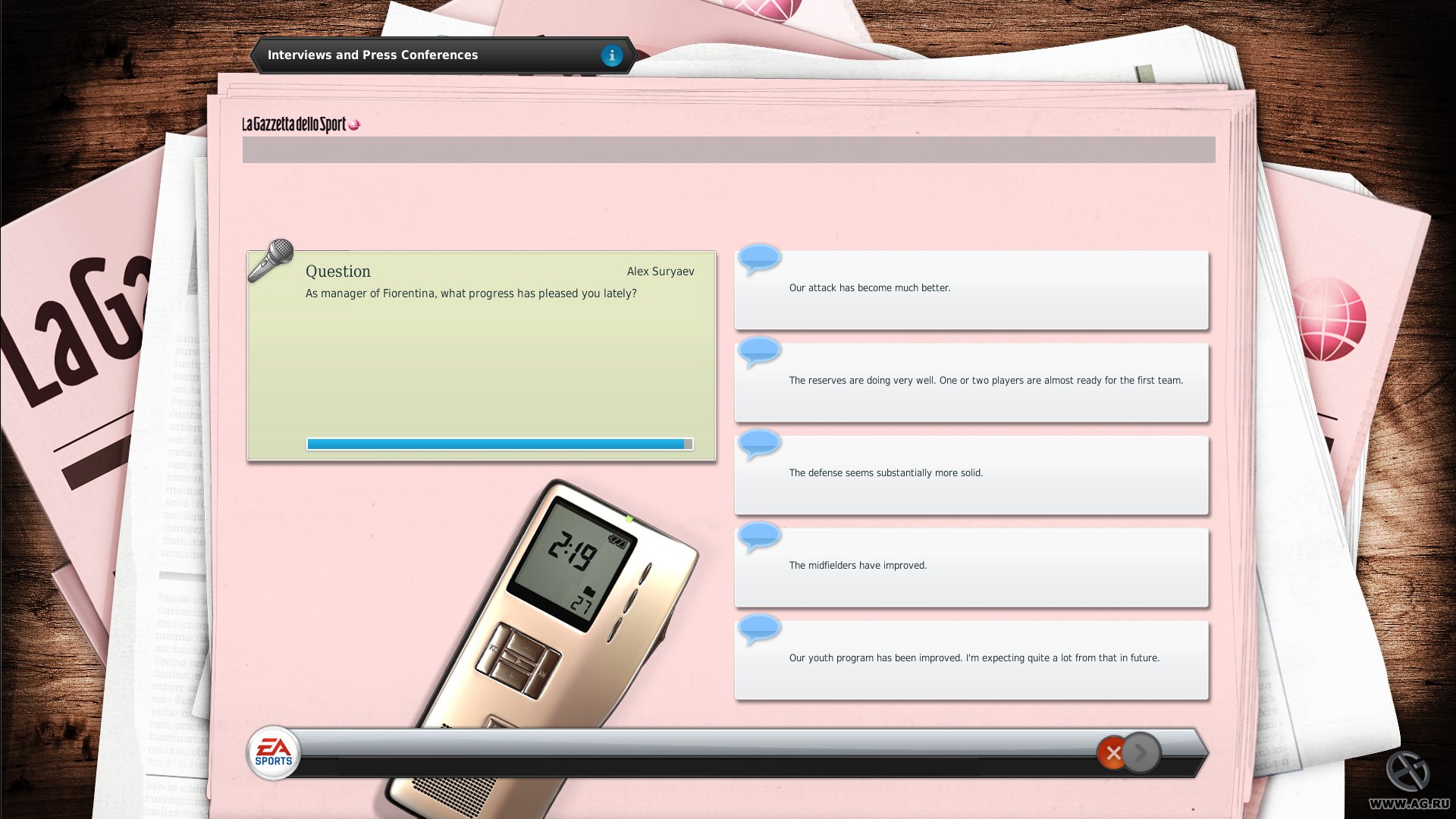 Скриншот из игры FIFA Manager 13 - 127