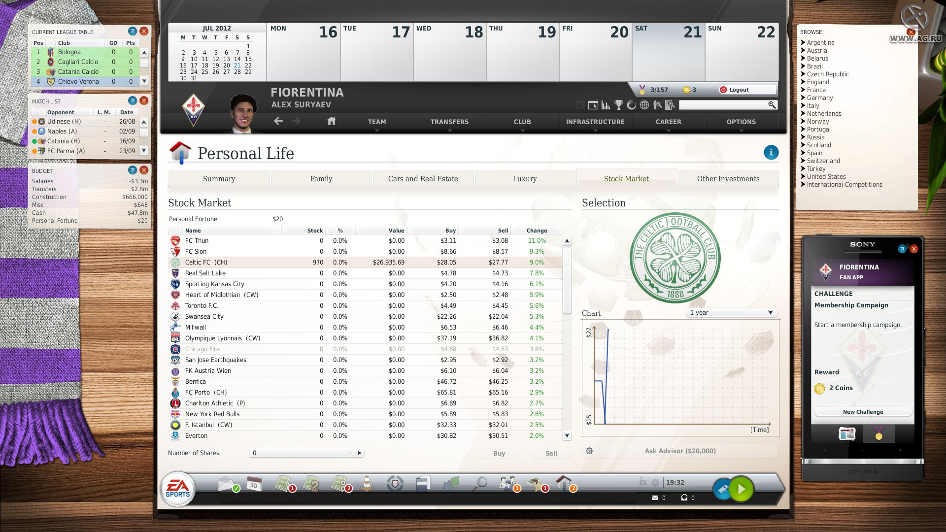 Скриншот из игры FIFA Manager 13 - 92