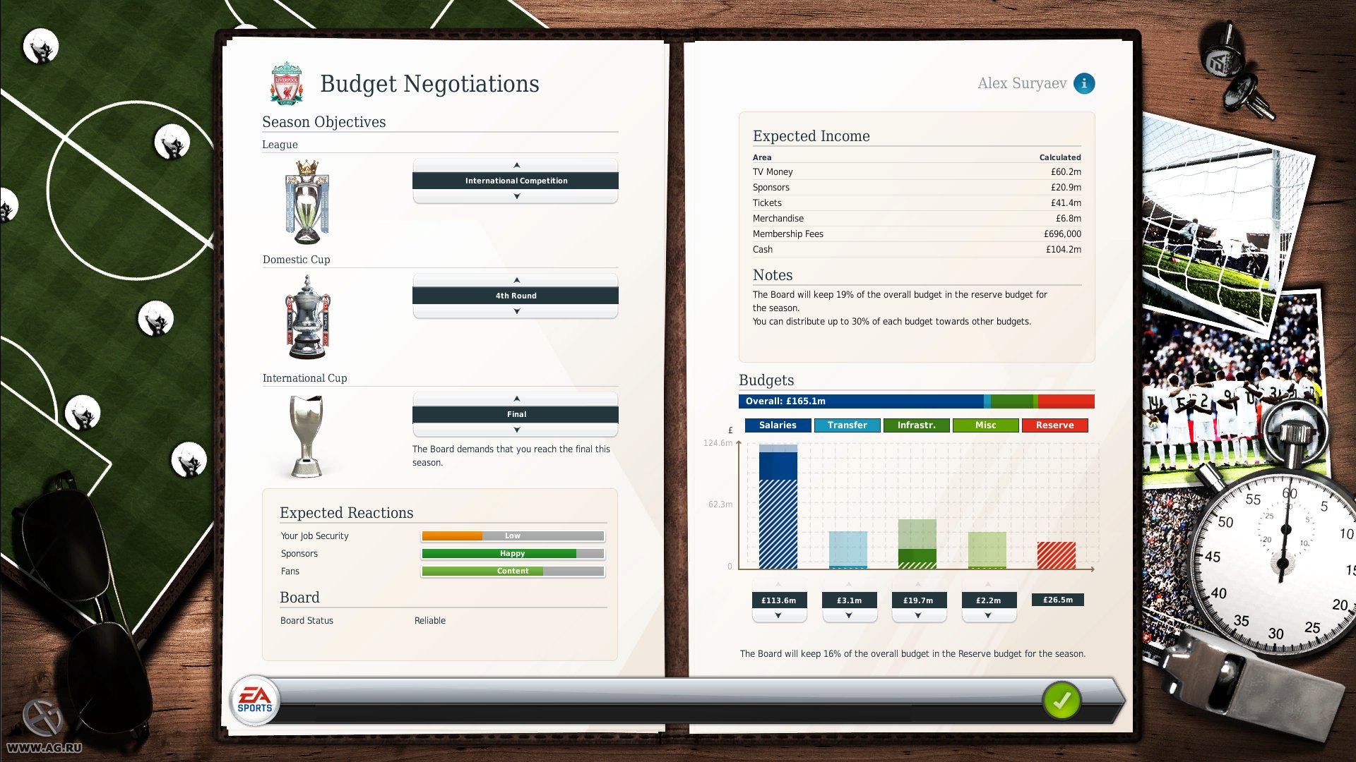 Скриншот из игры FIFA Manager 13 - 98