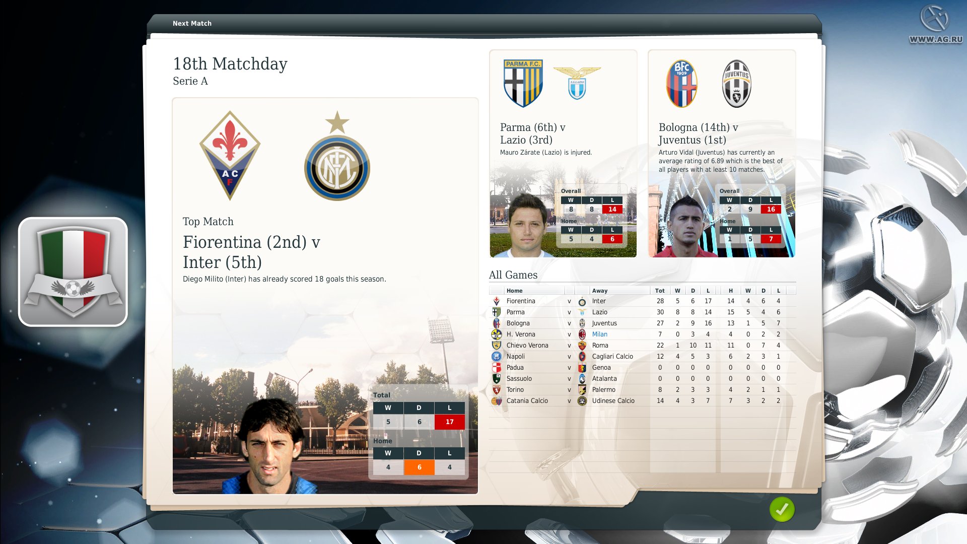 Скриншот из игры FIFA Manager 13 - 109